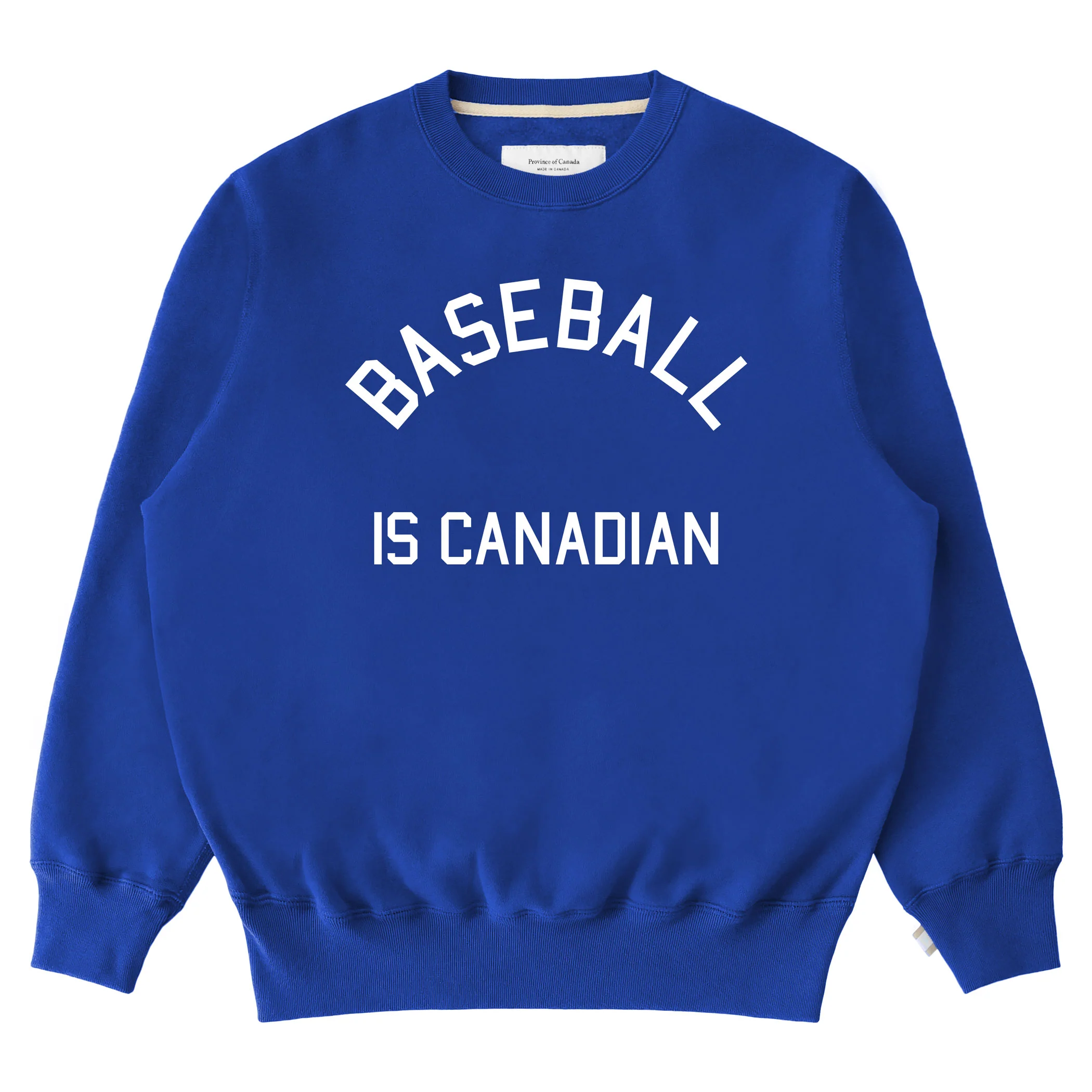 Baseball is Canadian Fleece Sweatshirt Royal - Unisex