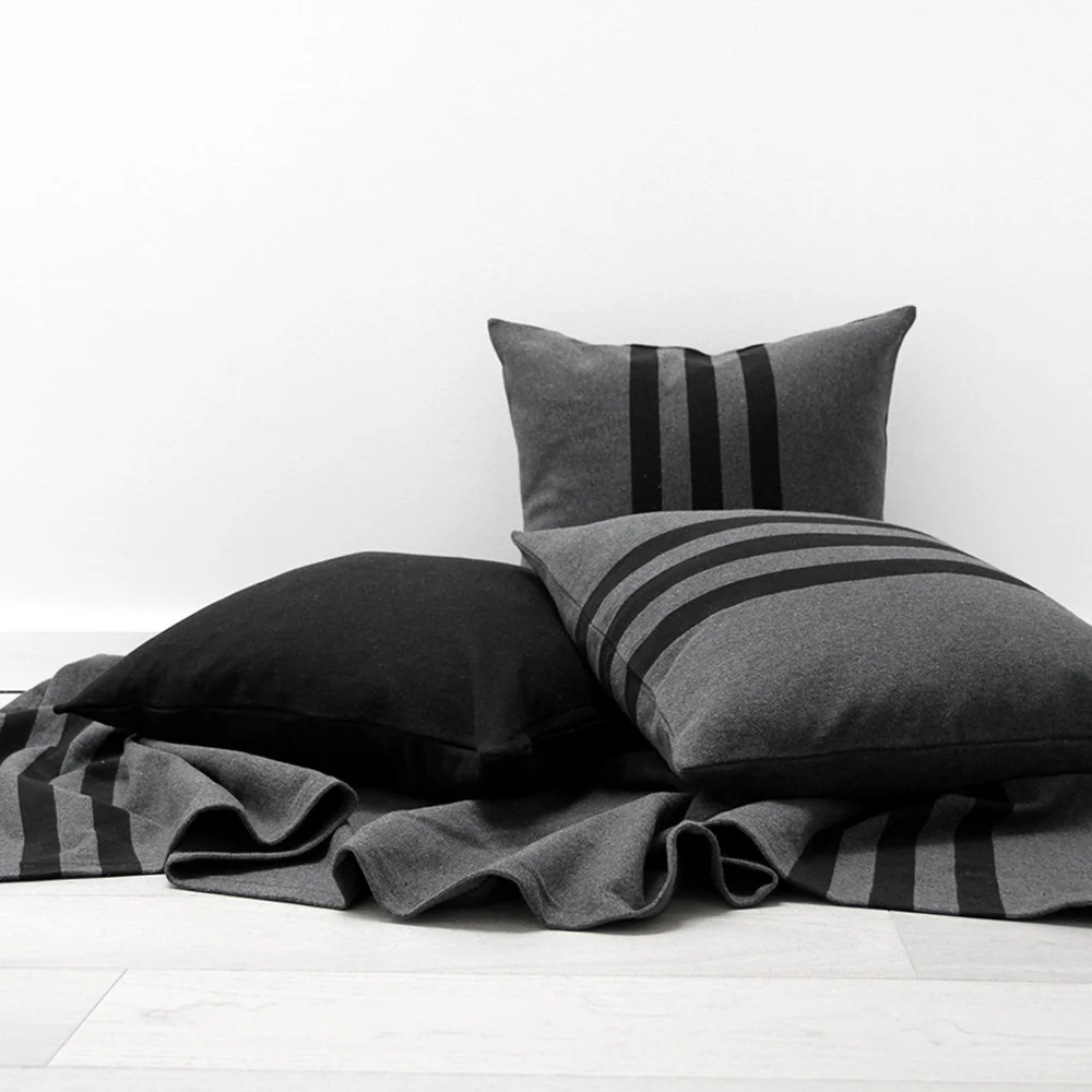Brackley Cushion Cover Coal and Black - Image 4