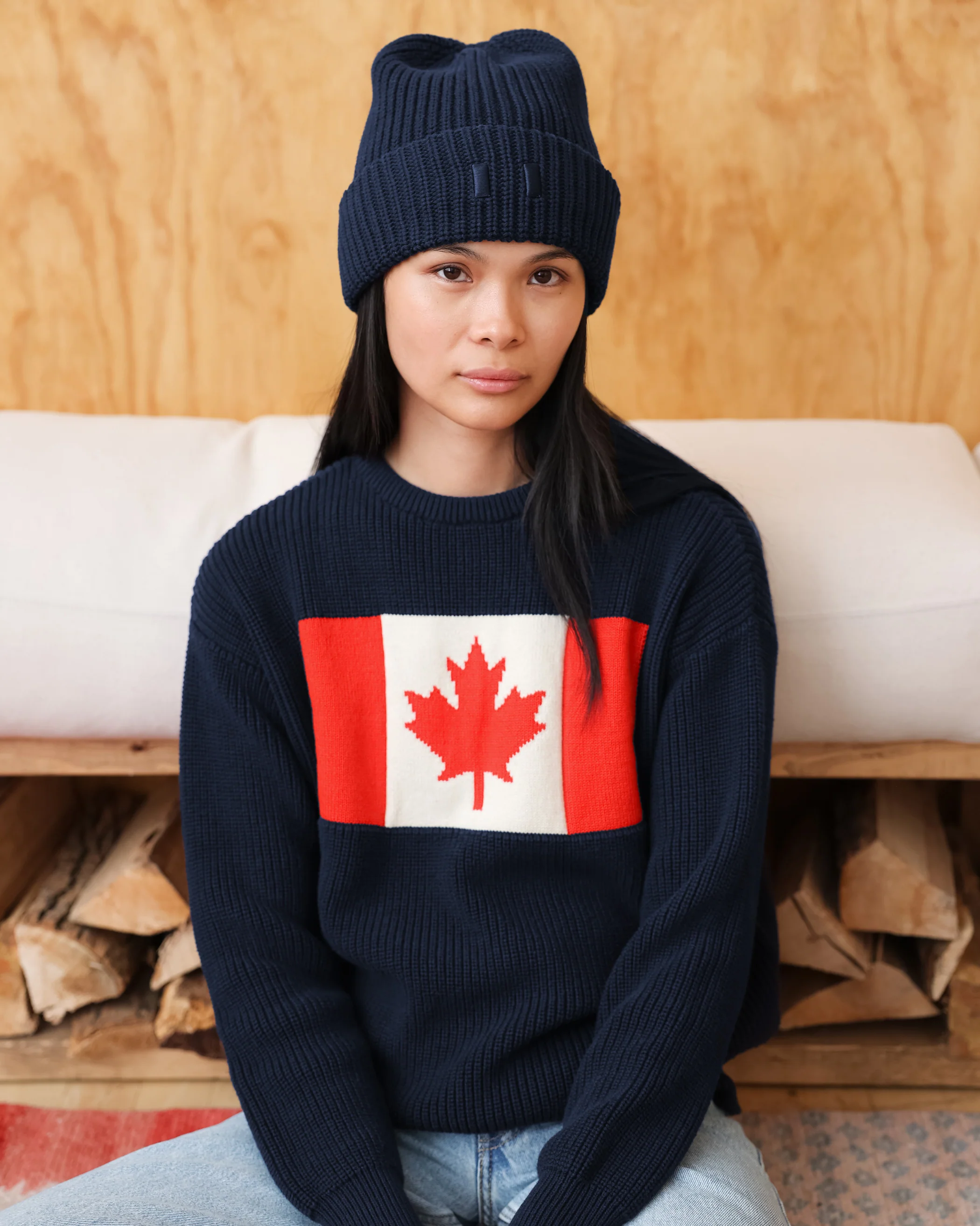 Canada Flag Cotton Knit Sweater - Unisex - Image 8