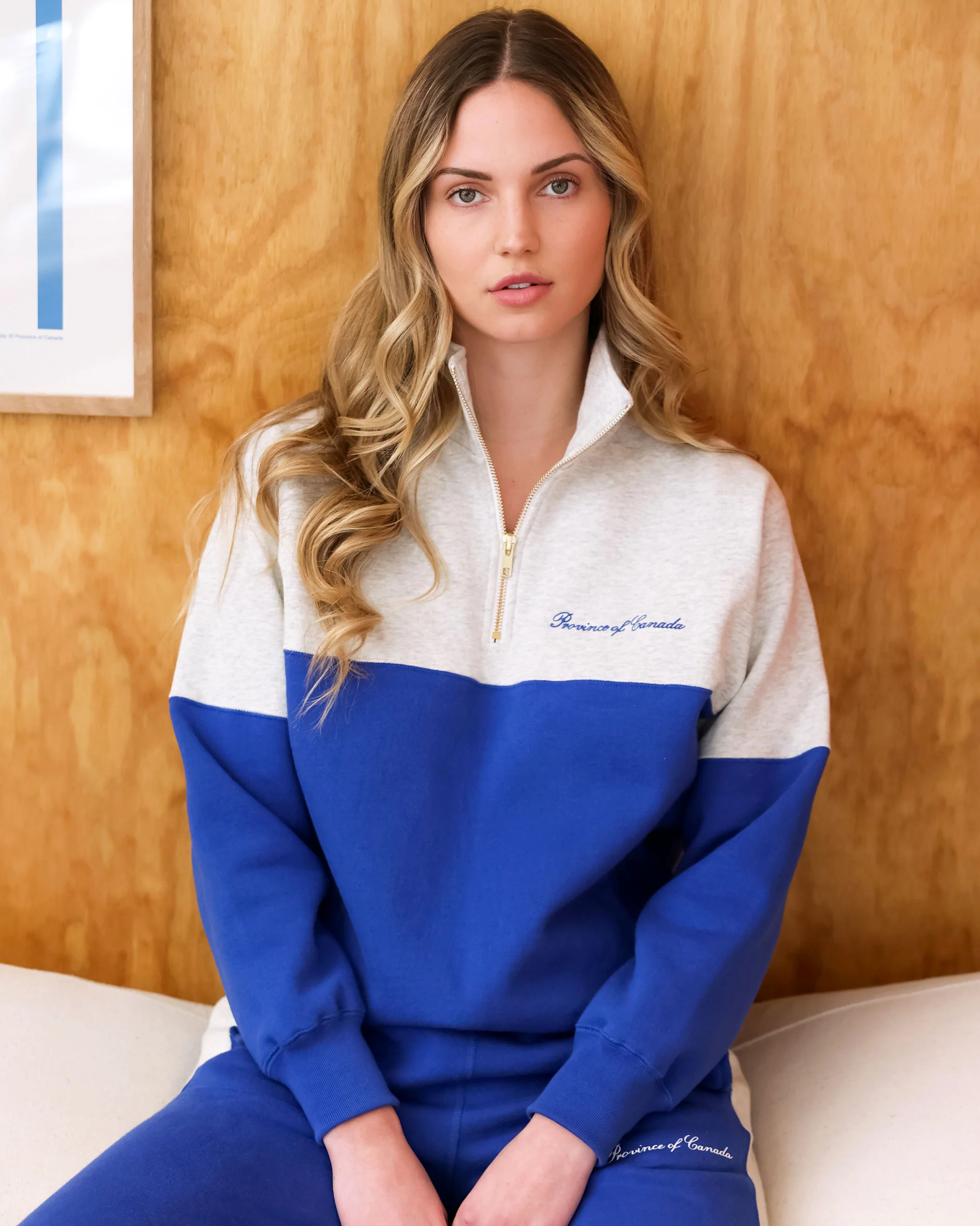 Club Fleece Half Zip Royal - Unisex - Image 2