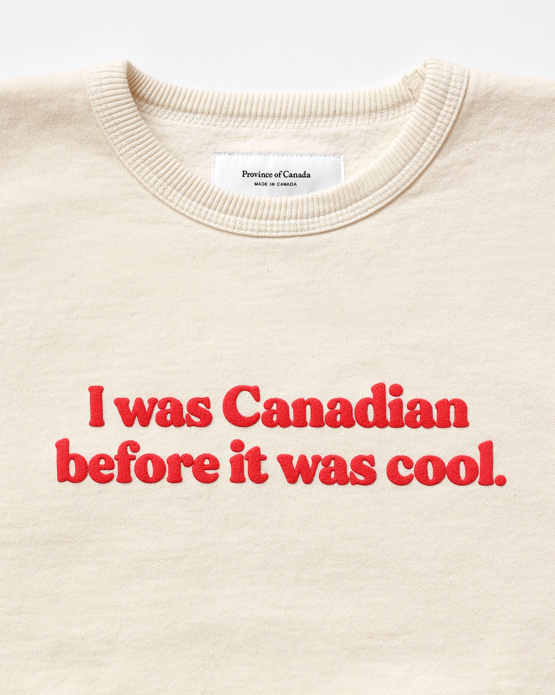 Cool Canadian Sweatshirt Cream - Unisex - Image 4
