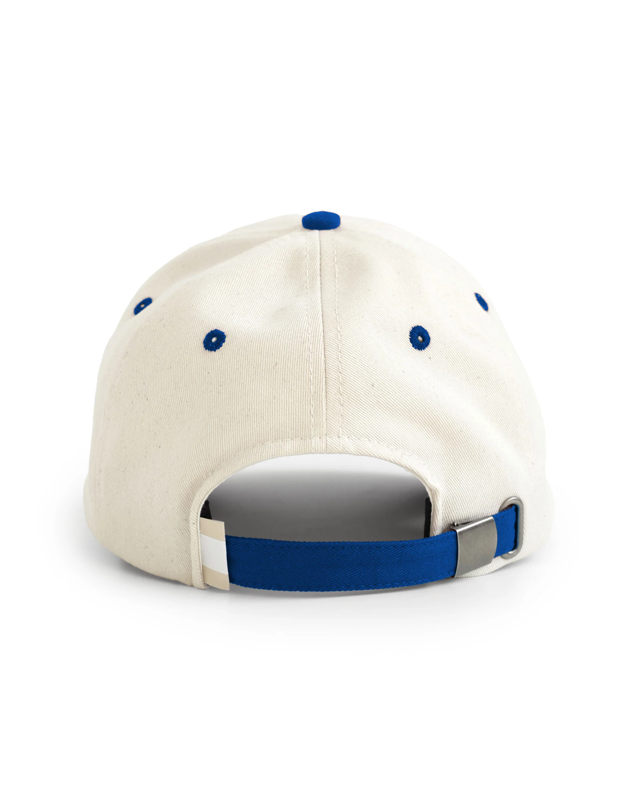 Country Club Baseball Hat Natural Royal - Image 4