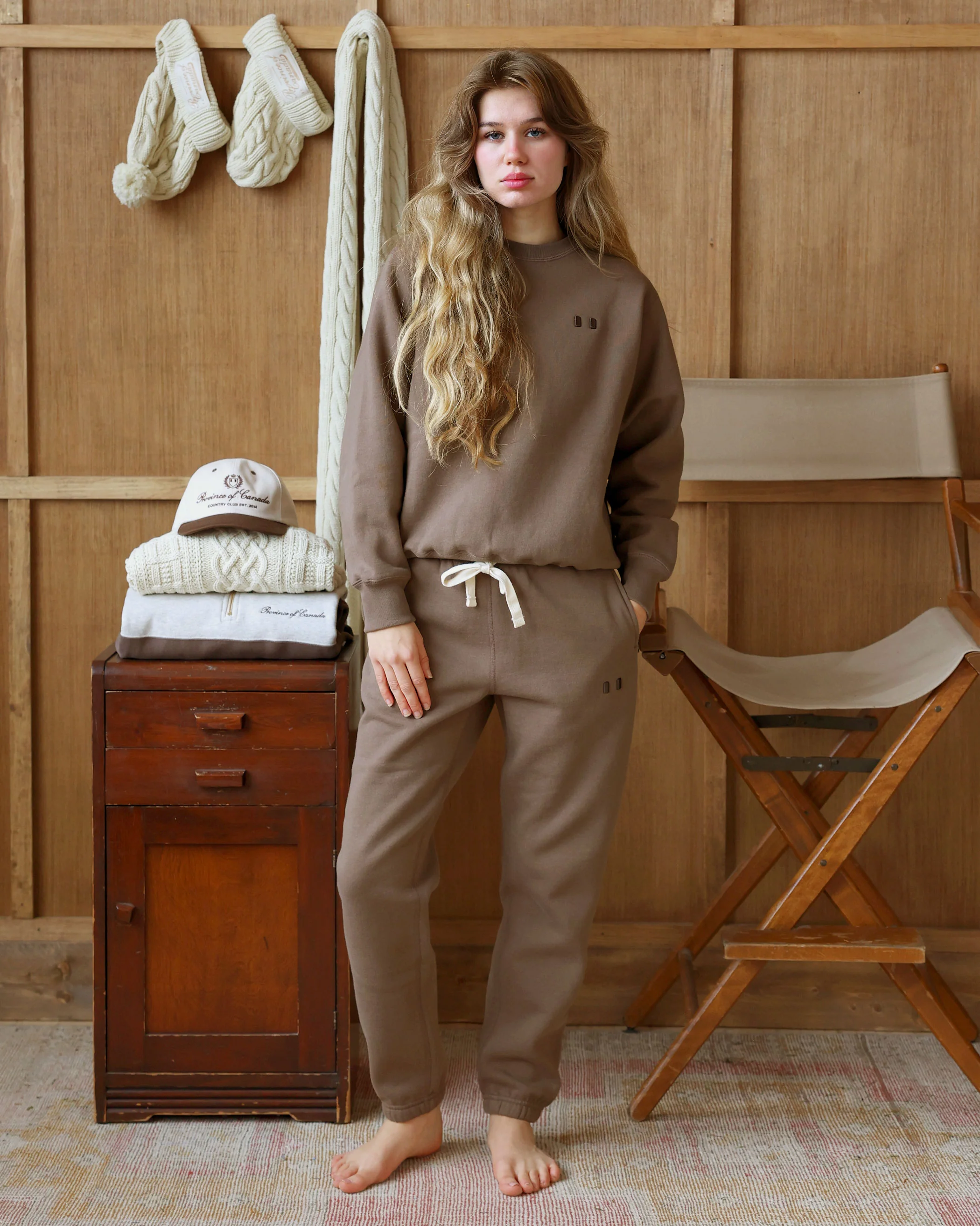 Flag Fleece Sweatpant Chestnut - Unisex - Image 3