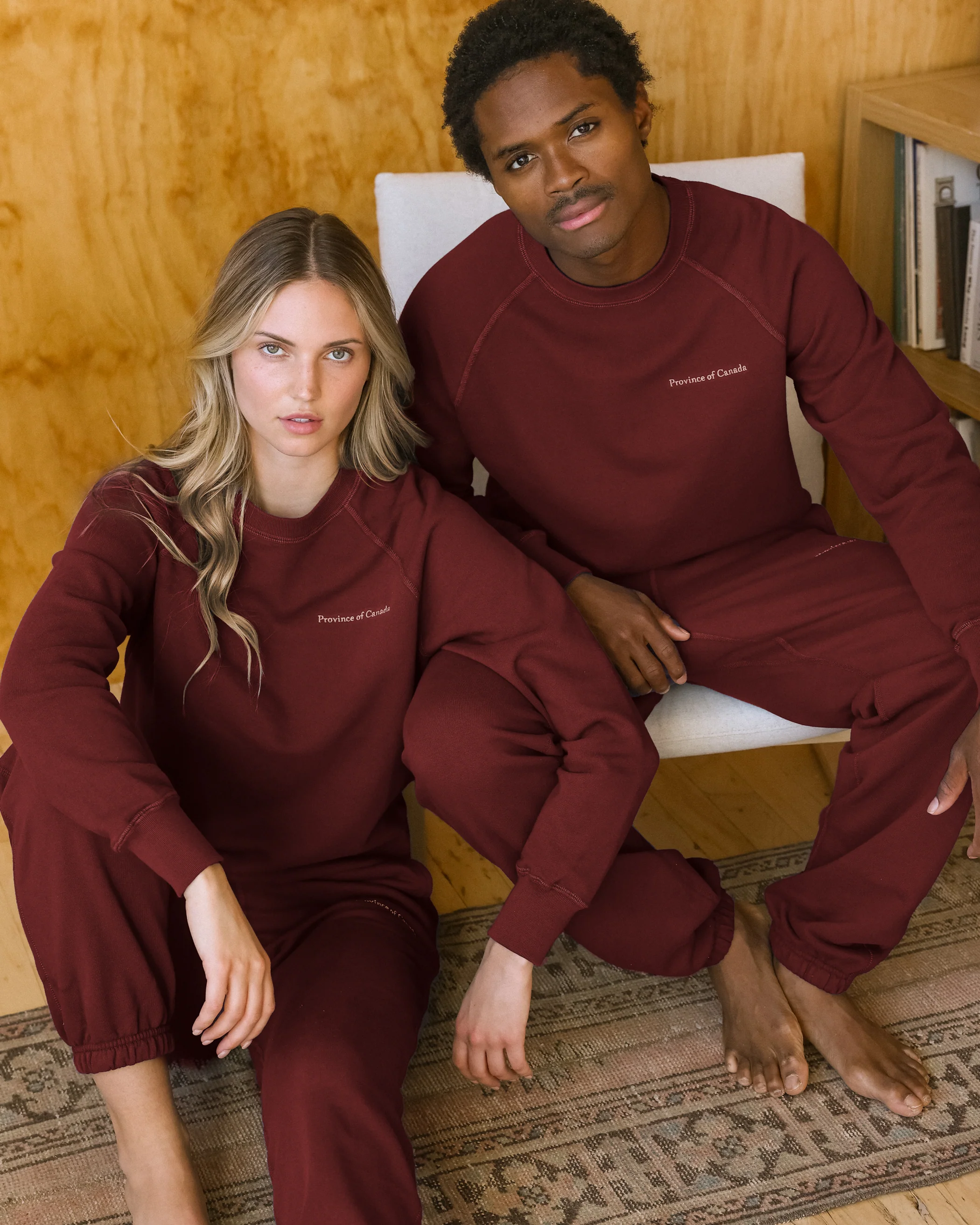 French Terry Sweatshirt Burgundy - Unisex - Image 2