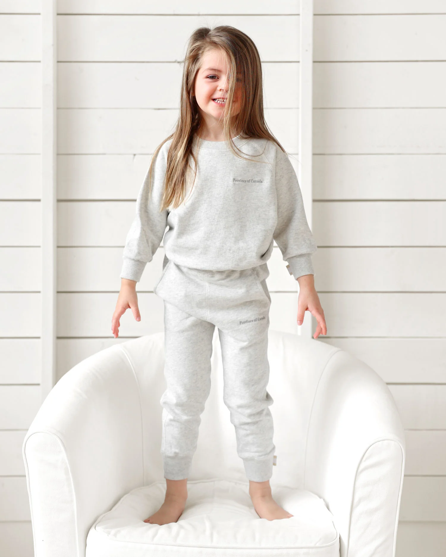 Kids French Terry Sweatpant Eggshell - Unisex - Image 2