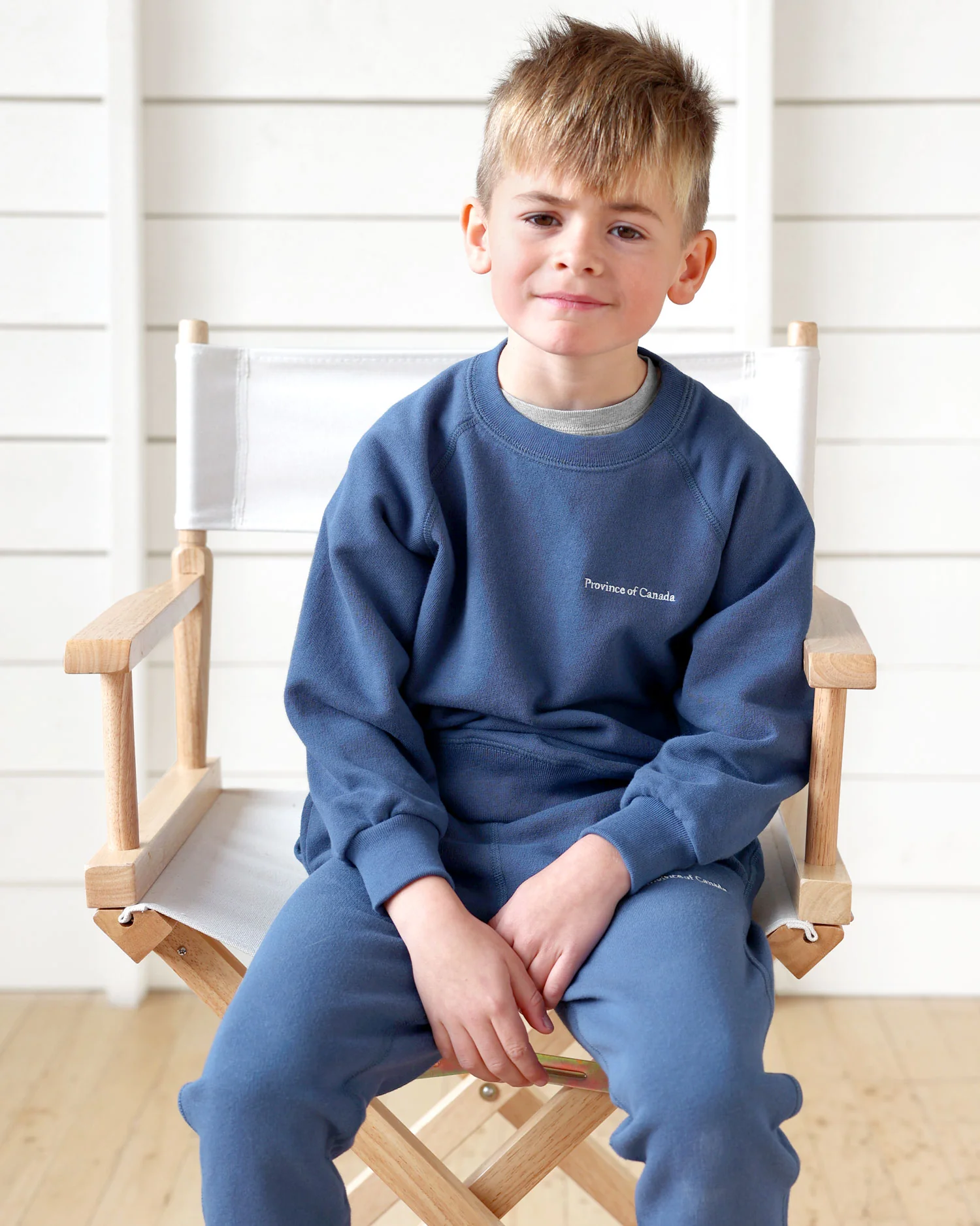 Kids French Terry Sweatpant French Blue - Unisex - Image 2