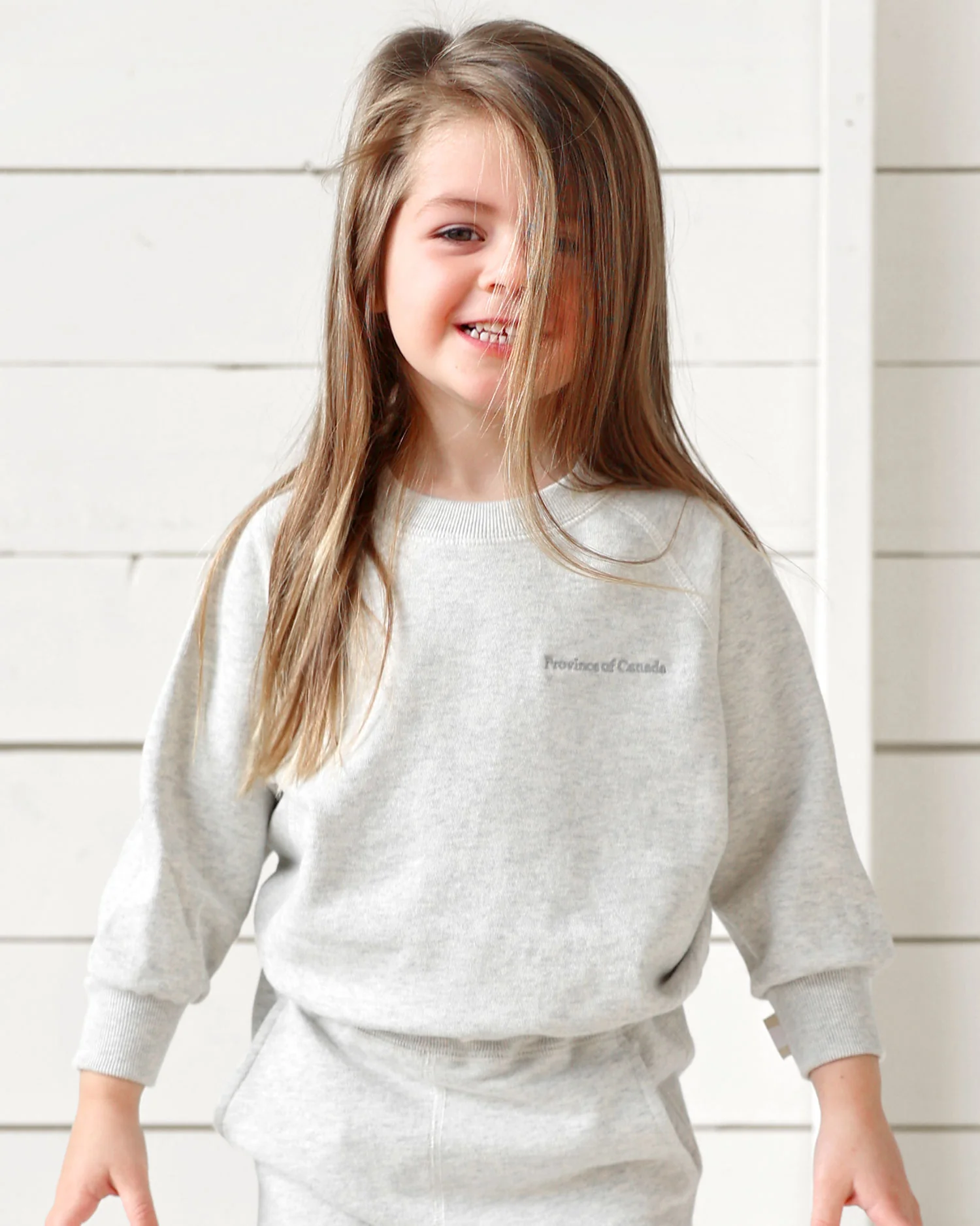 Kids French Terry Sweatshirt Eggshell - Unisex - Image 2