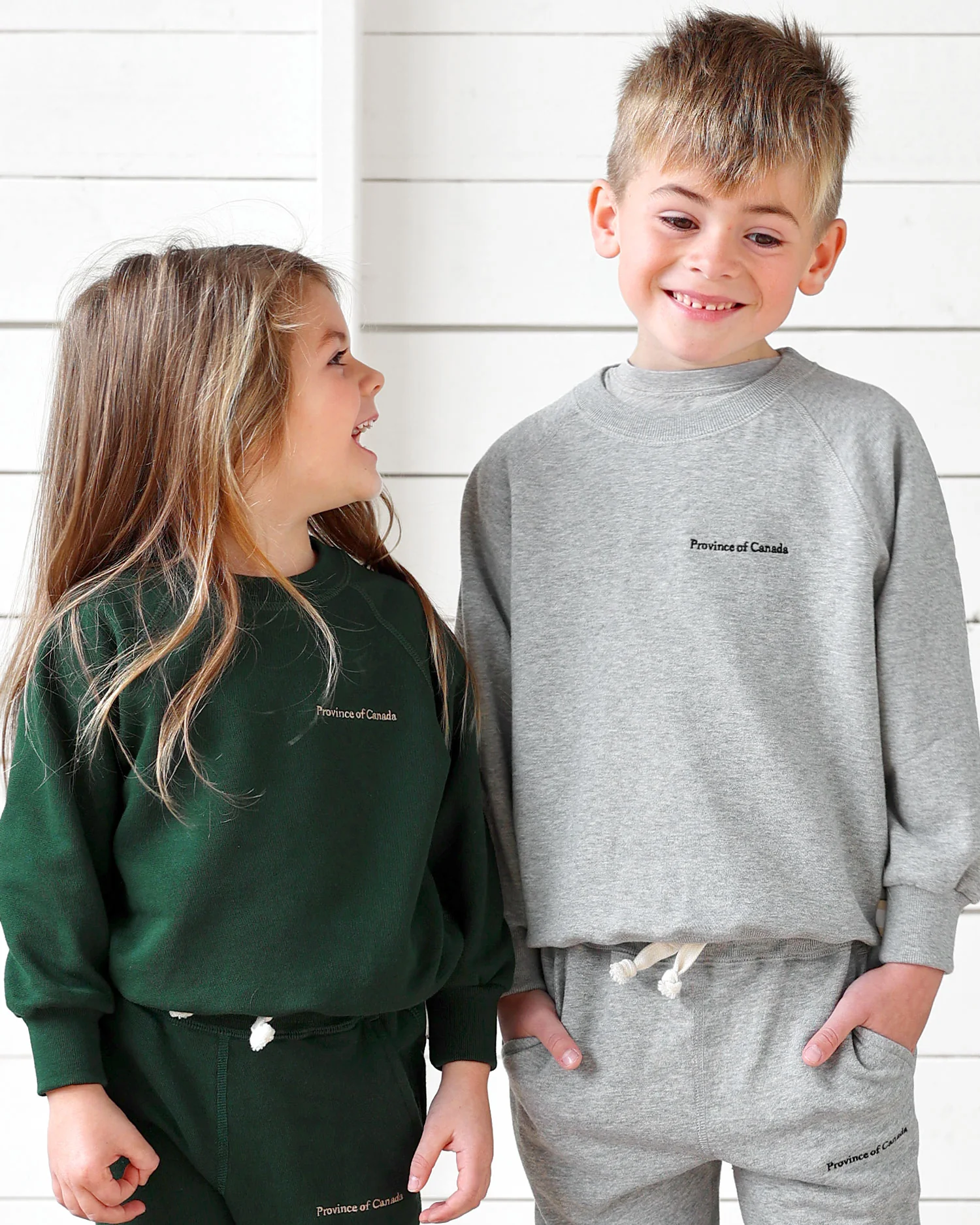 Kids French Terry Sweatshirt Heather Grey - Unisex - Image 4