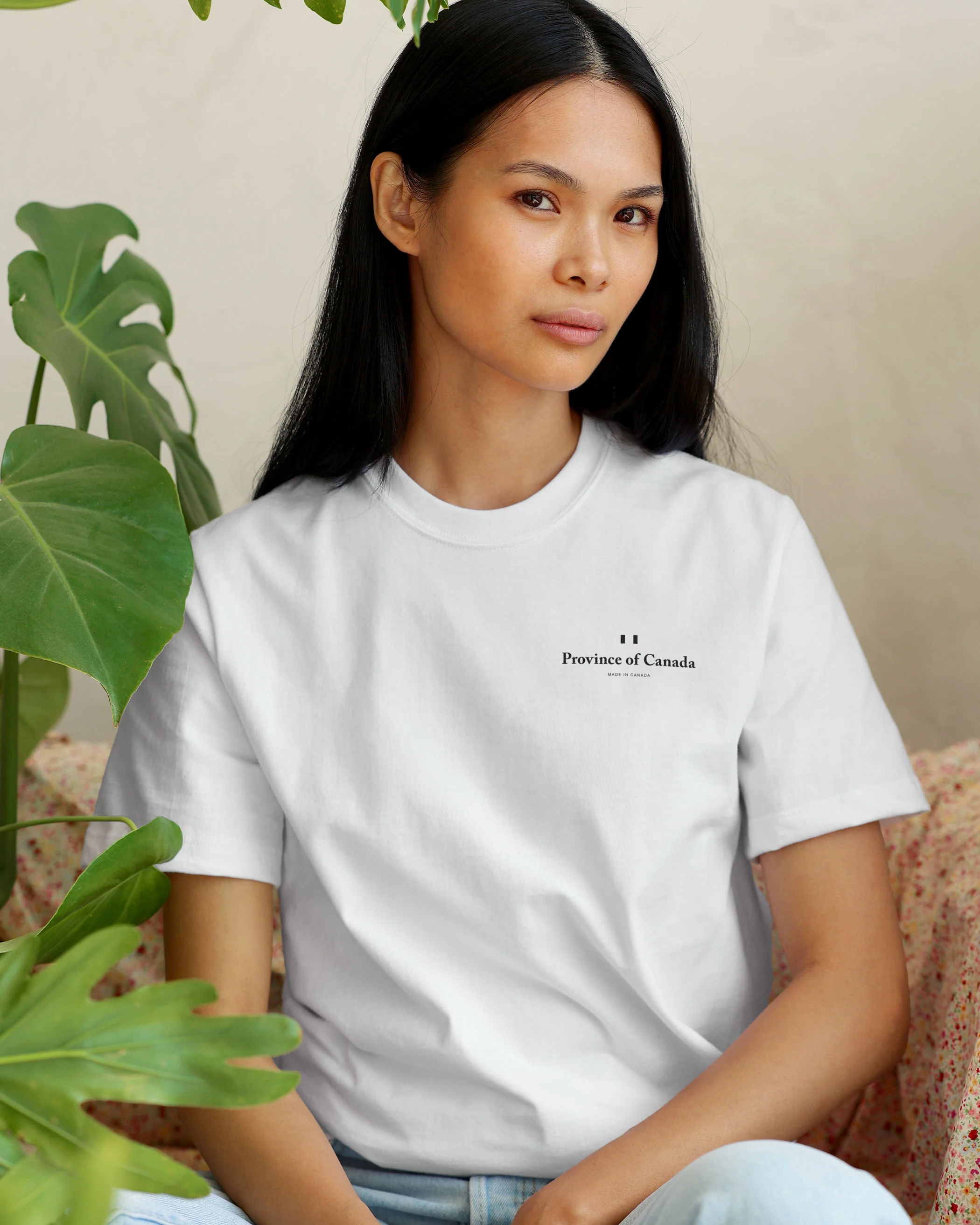 Left Chest Logo Tee White - Unisex - Image 3