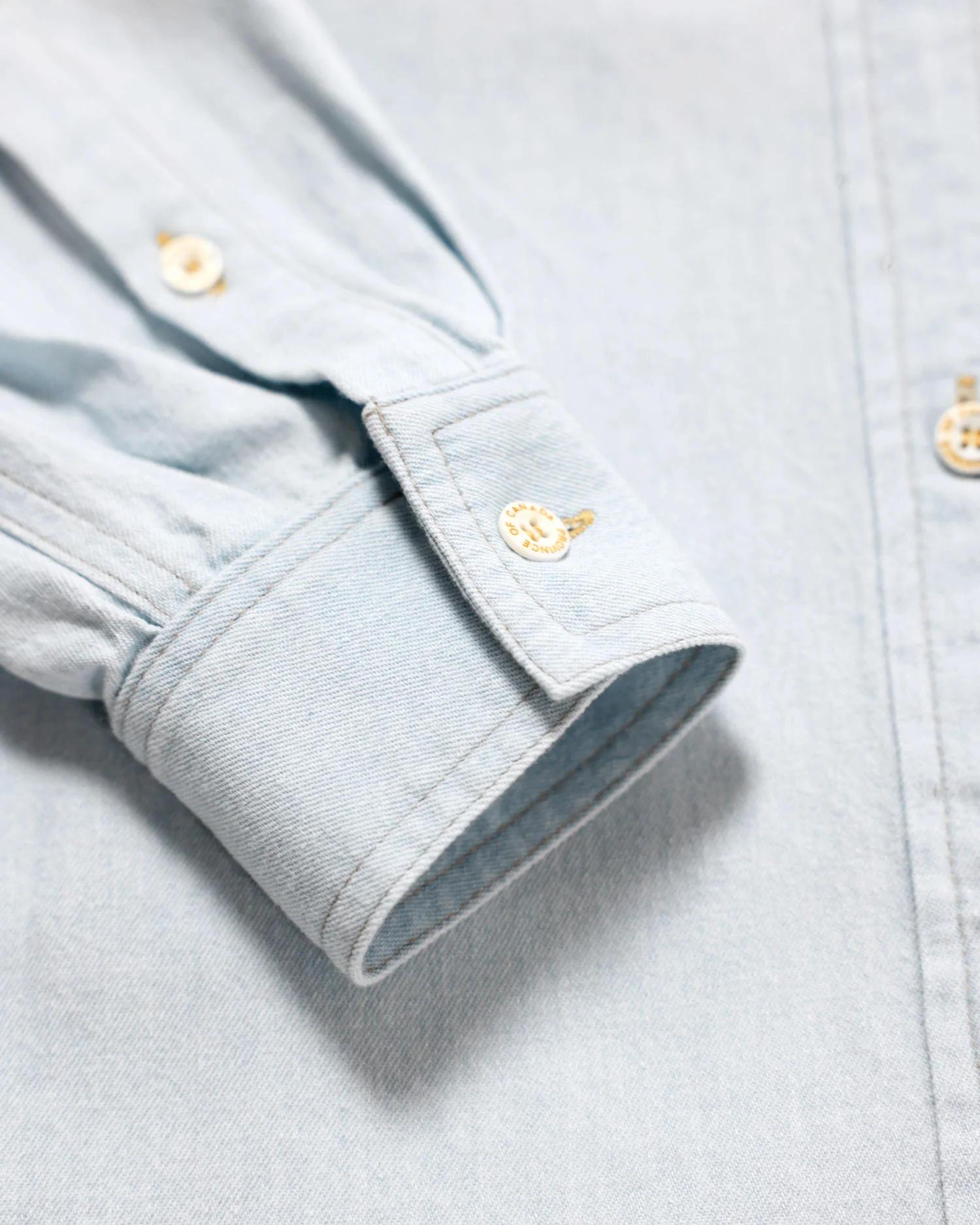 Light Wash Denim Shirt - Unisex - Image 5