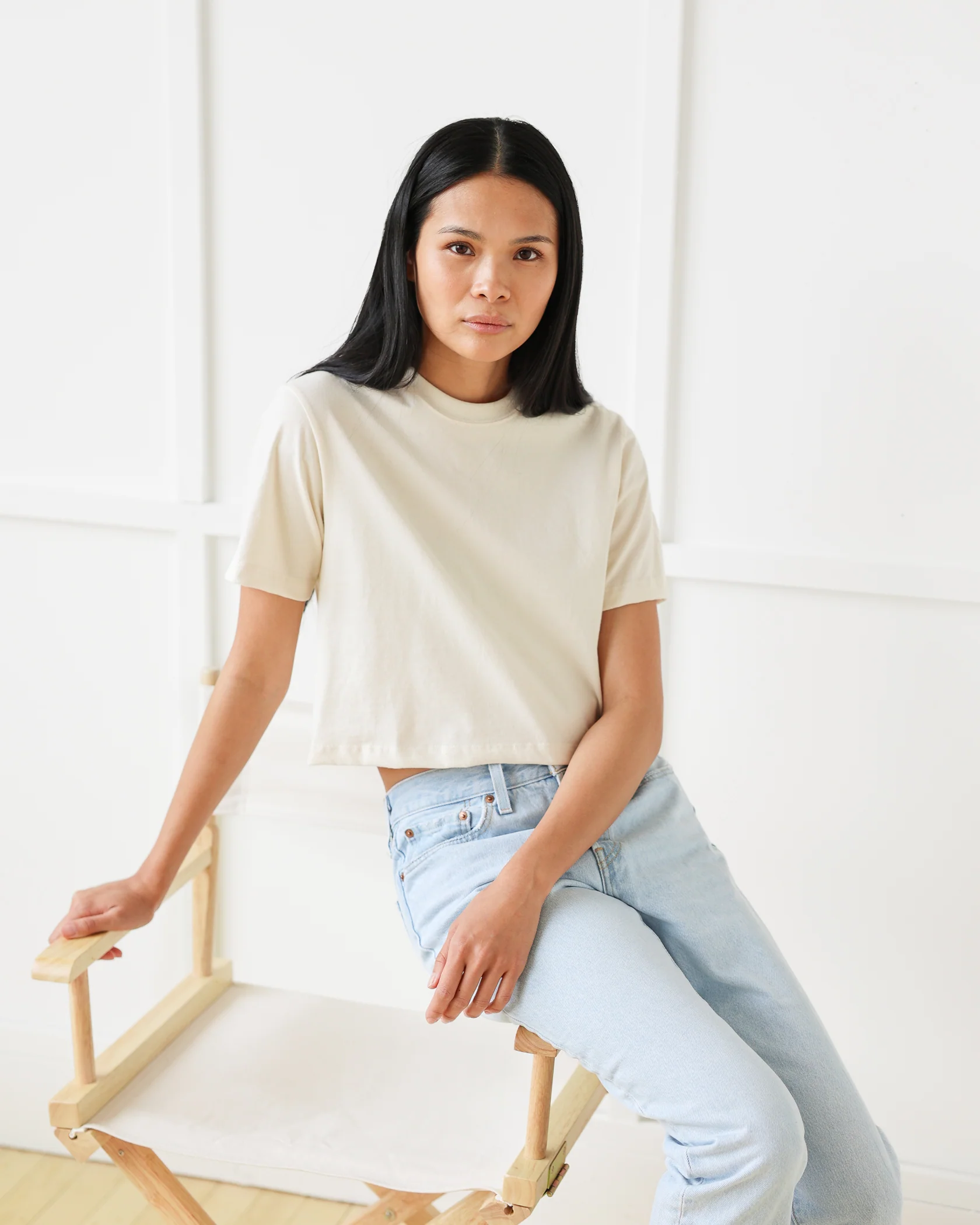 Monday Crop Top Natural - Image 3