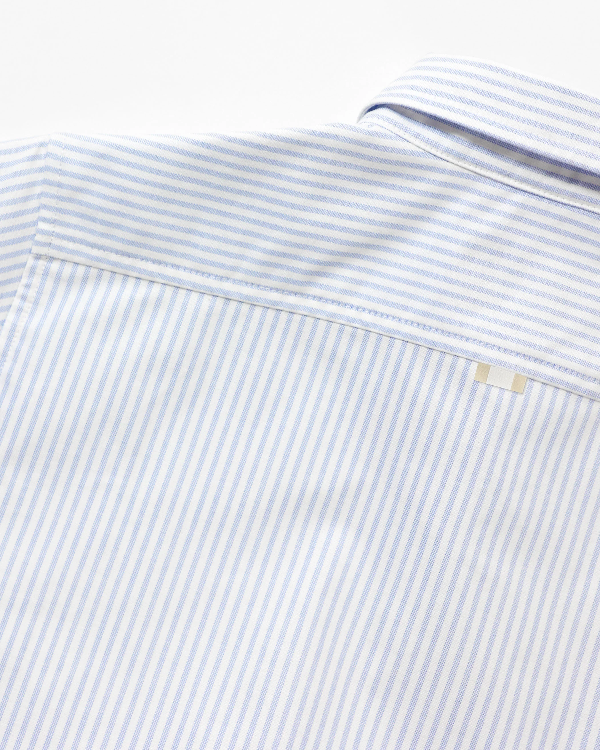 Oxford Stripe Dress Blue - Image 7