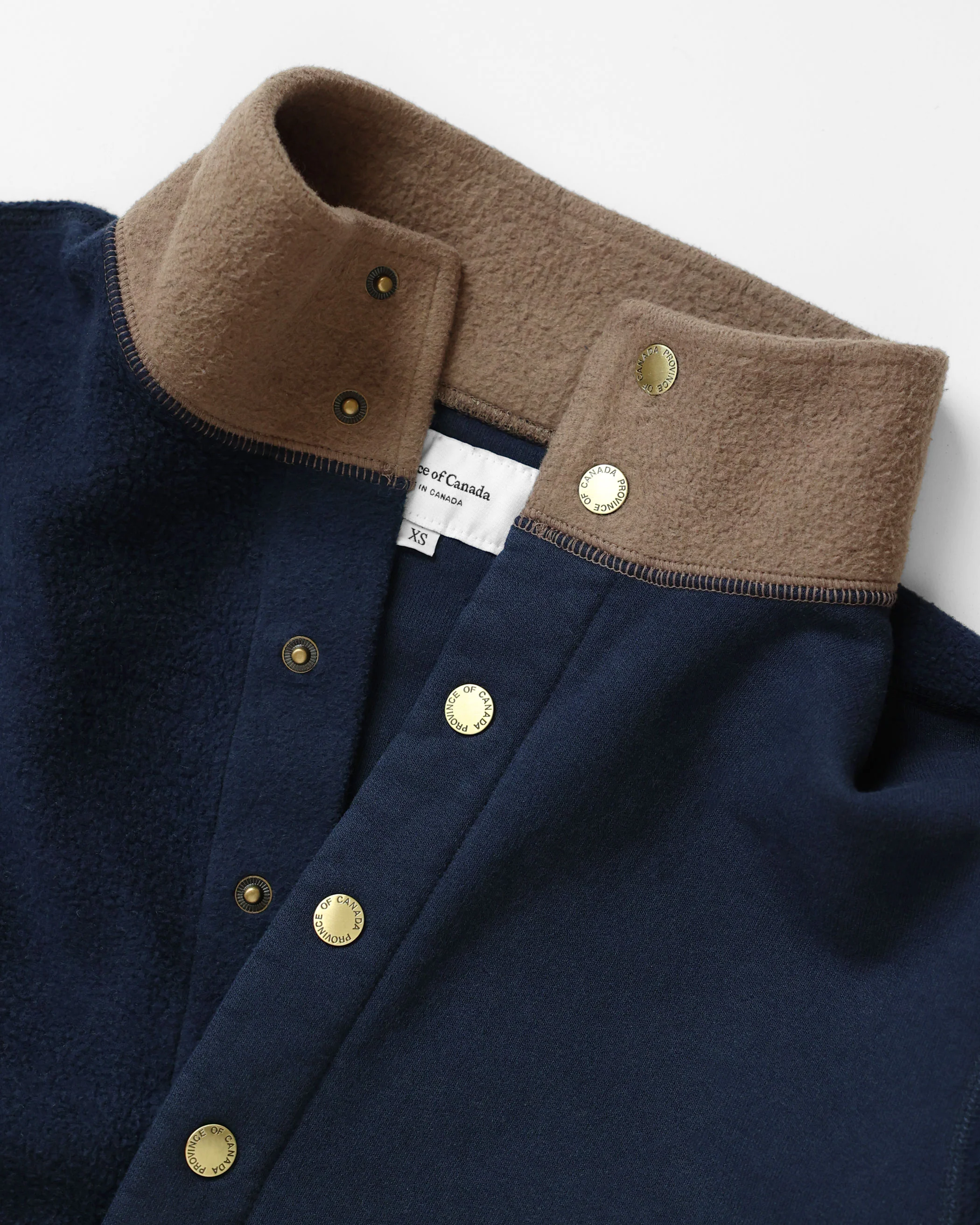 Reverse Fleece Pullover Navy Chestnut - Unisex - Image 4